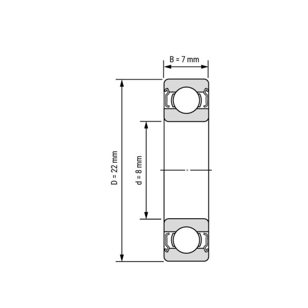 608ZZ Ball Bearing - Jaguar Fitness