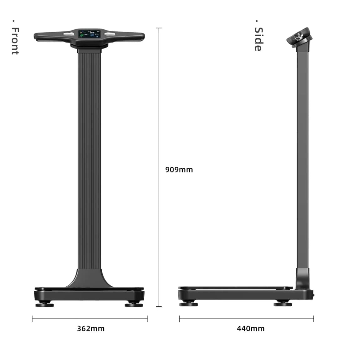 Professional BIA Body Composition Scale – 8 Electrode Dual Frequency