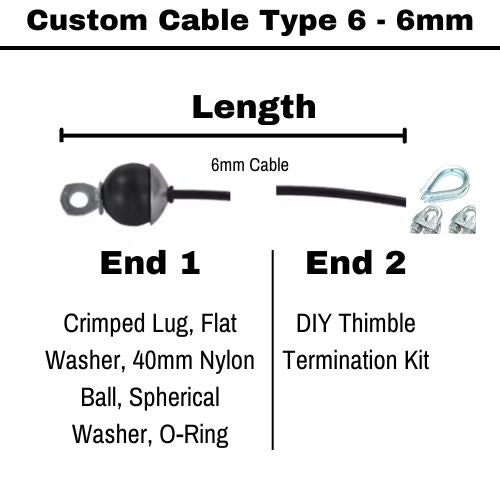 Custom TPU Cable - 6mm Type 6 - 20m