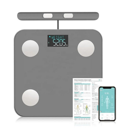 Bio Impedance Smart Scale - Dual Frequency, 8 Electrode | Body Fat Scale - Jaguar Fitness