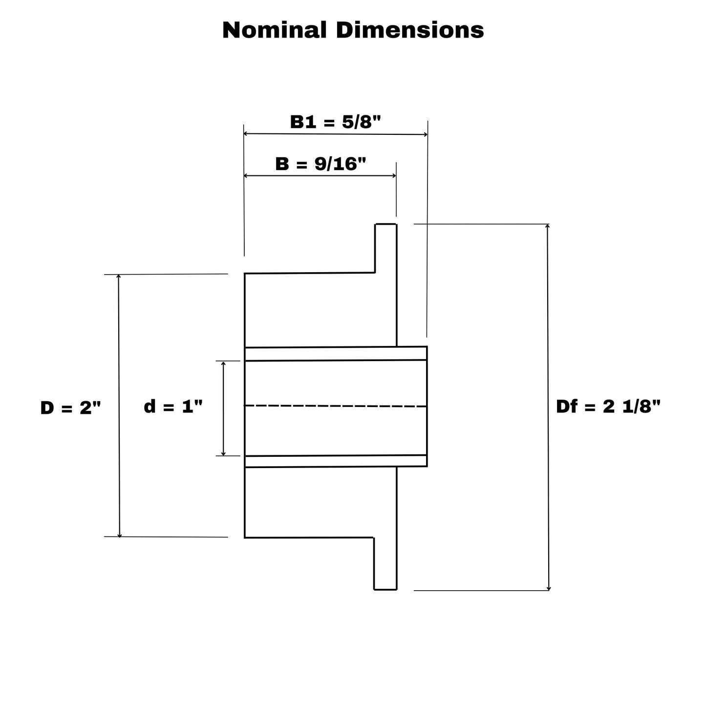 F62052RS Flange Bearing - 1" x 2"