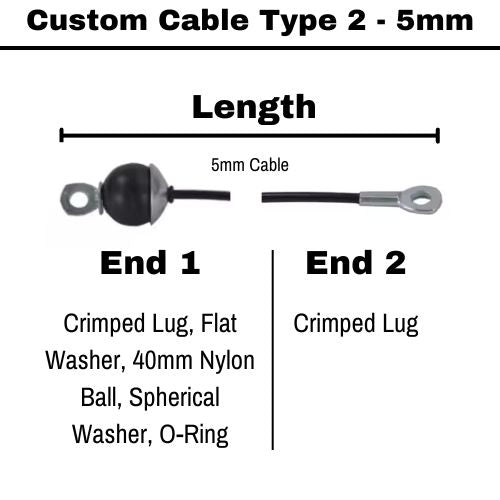 Premium Replacement Gym Cables - Jaguar Fitness