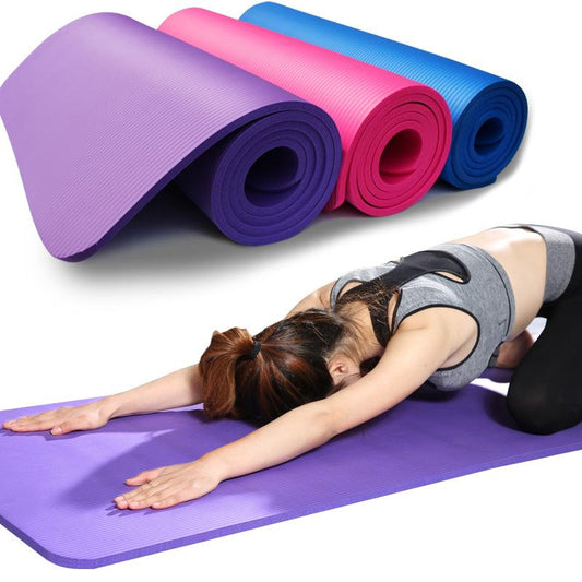 Active 10mm Thick Non-Slip PVC Yoga Mat - Jaguar Fitness