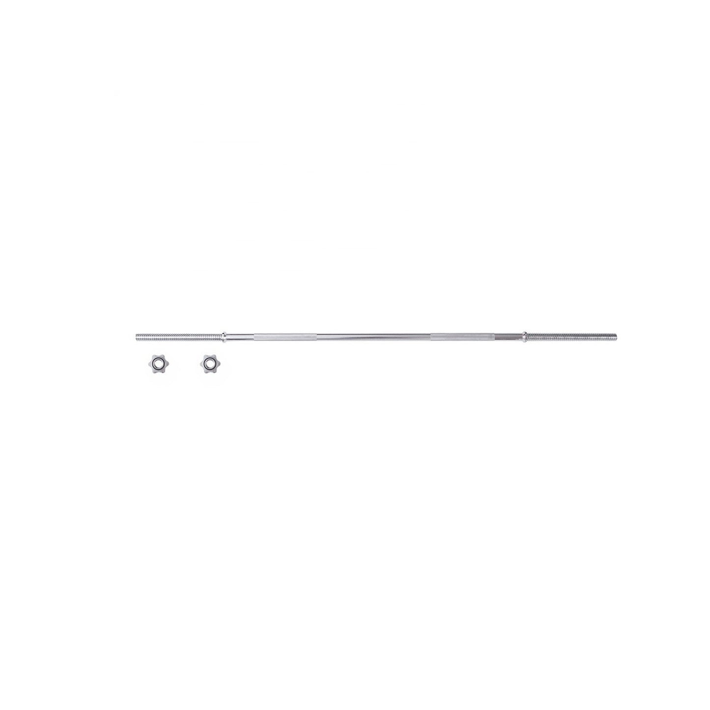 Chrome Straight Barbell - Spinlock - Jaguar Fitness