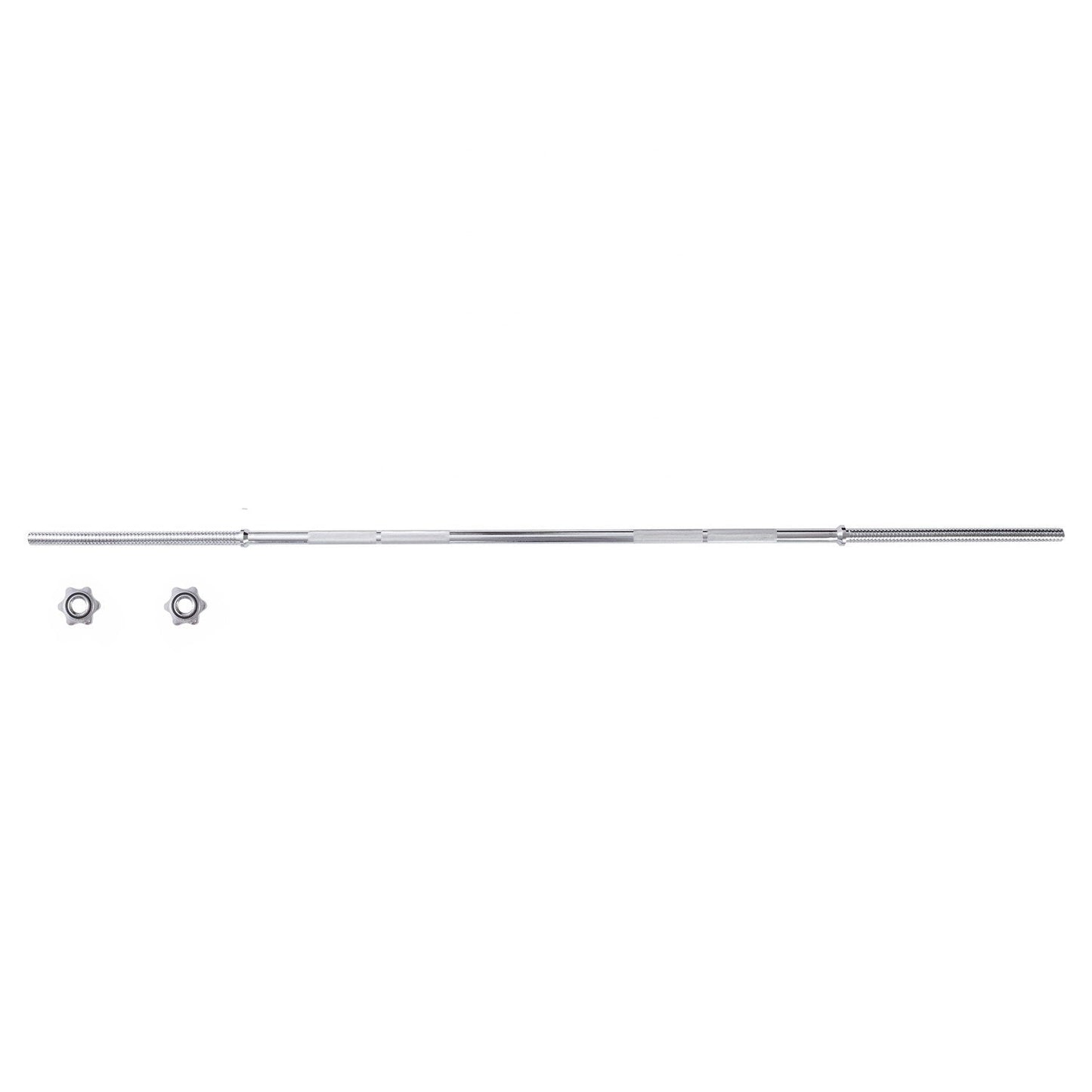 Chrome Straight Barbell - Spinlock - Jaguar Fitness