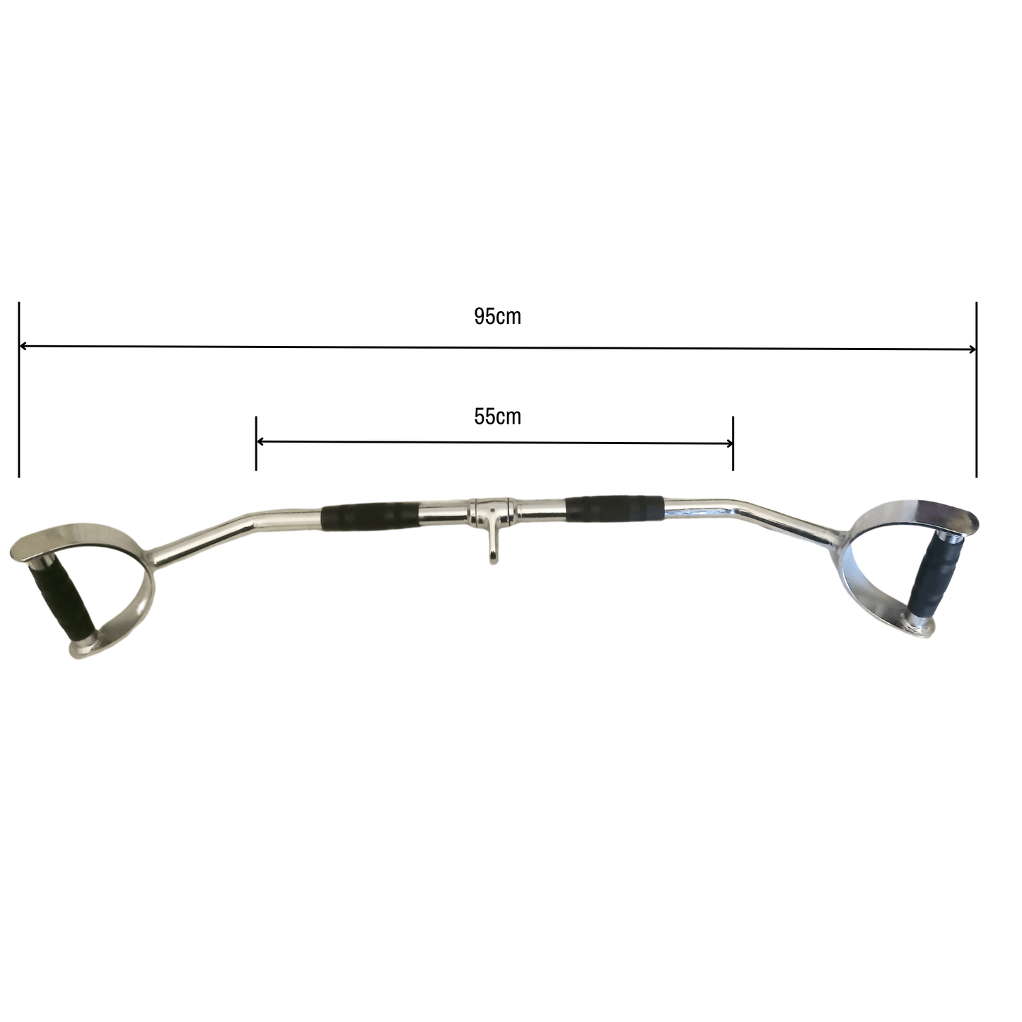 Delux Lat Bar with D-Handle - Revolving Link - Jaguar Fitness
