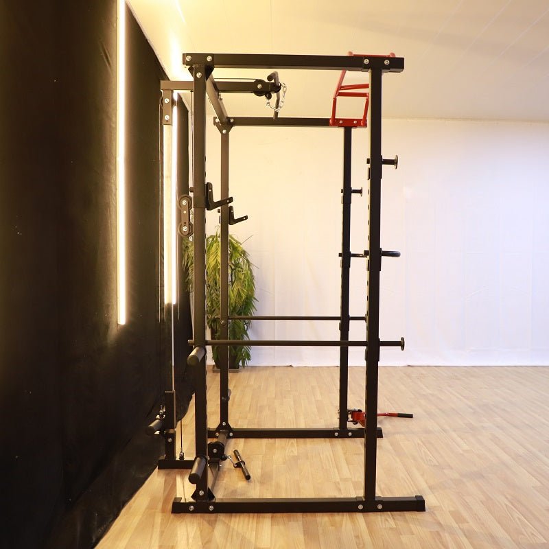 Delux Multipurpose Power Rack - Squat Rack - With High/Low Cable - Jaguar Fitness