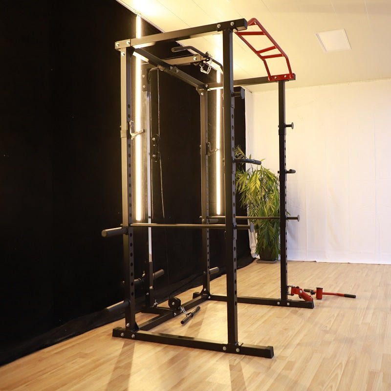 Delux Multipurpose Power Rack - Squat Rack - With High/Low Cable - Jaguar Fitness