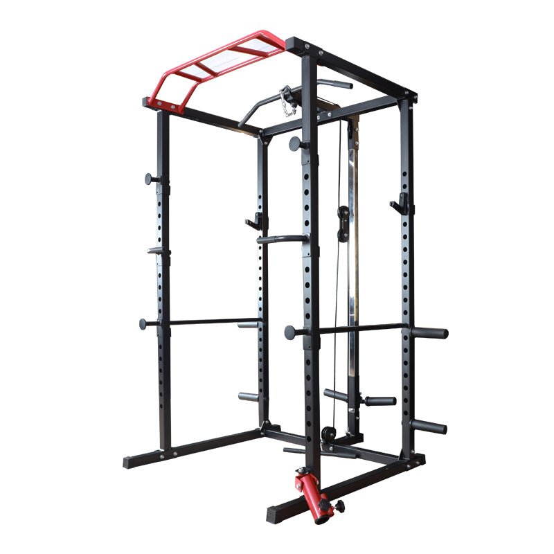 Delux Multipurpose Power Rack - Squat Rack - With High/Low Cable - Jaguar Fitness