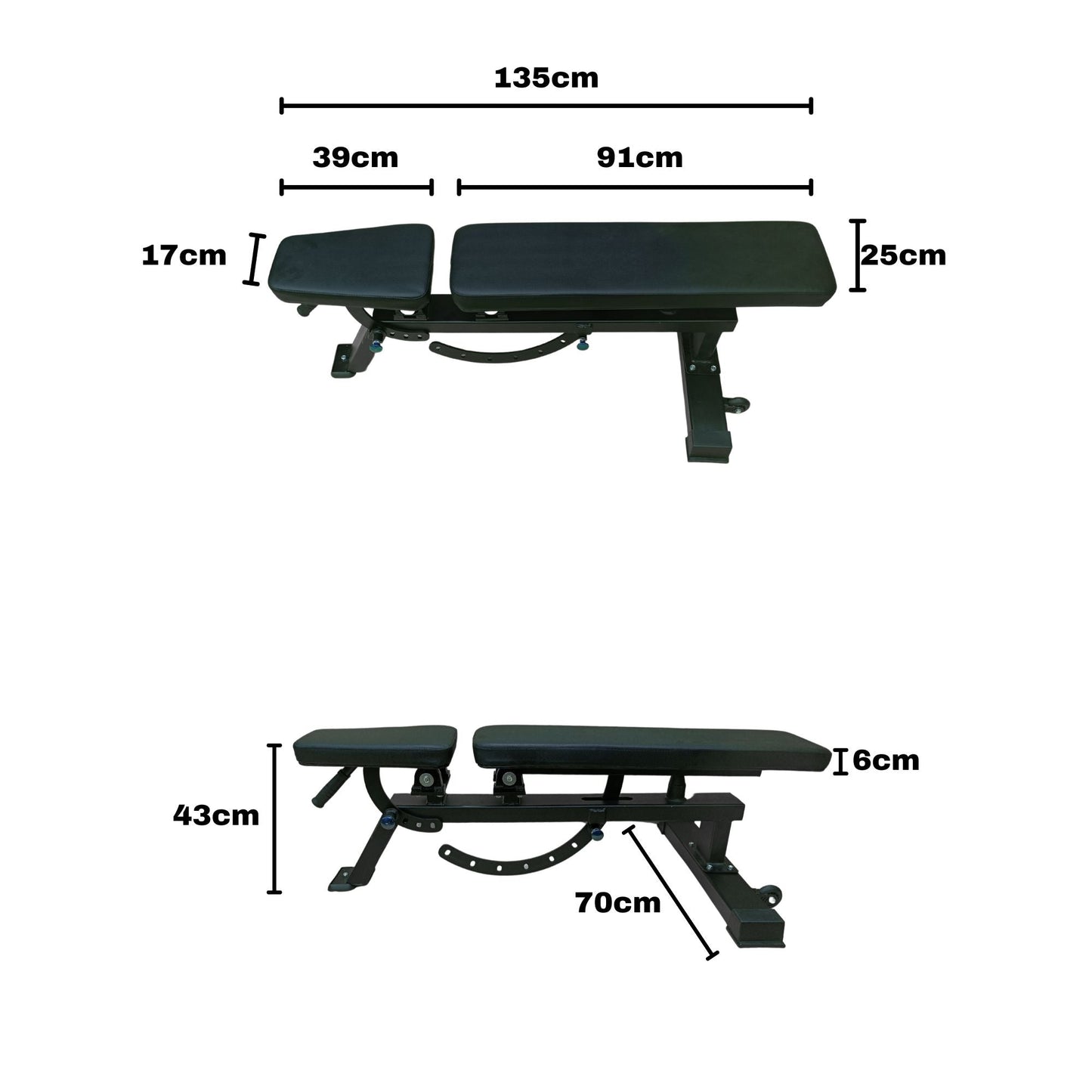 Incline Bench - Full Commercial - Jaguar Fitness