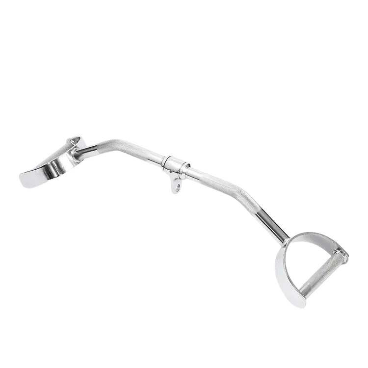 Lat Bar with D-Handle - Knurled - Revolving Link - Jaguar Fitness