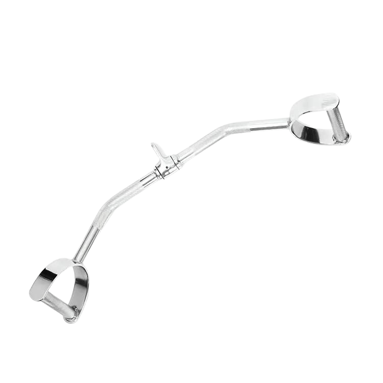 Lat Bar with D-Handle - Knurled - Revolving Link - Jaguar Fitness
