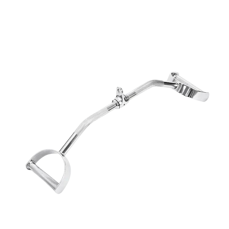 Lat Bar with D-Handle - Knurled - Revolving Link - Jaguar Fitness
