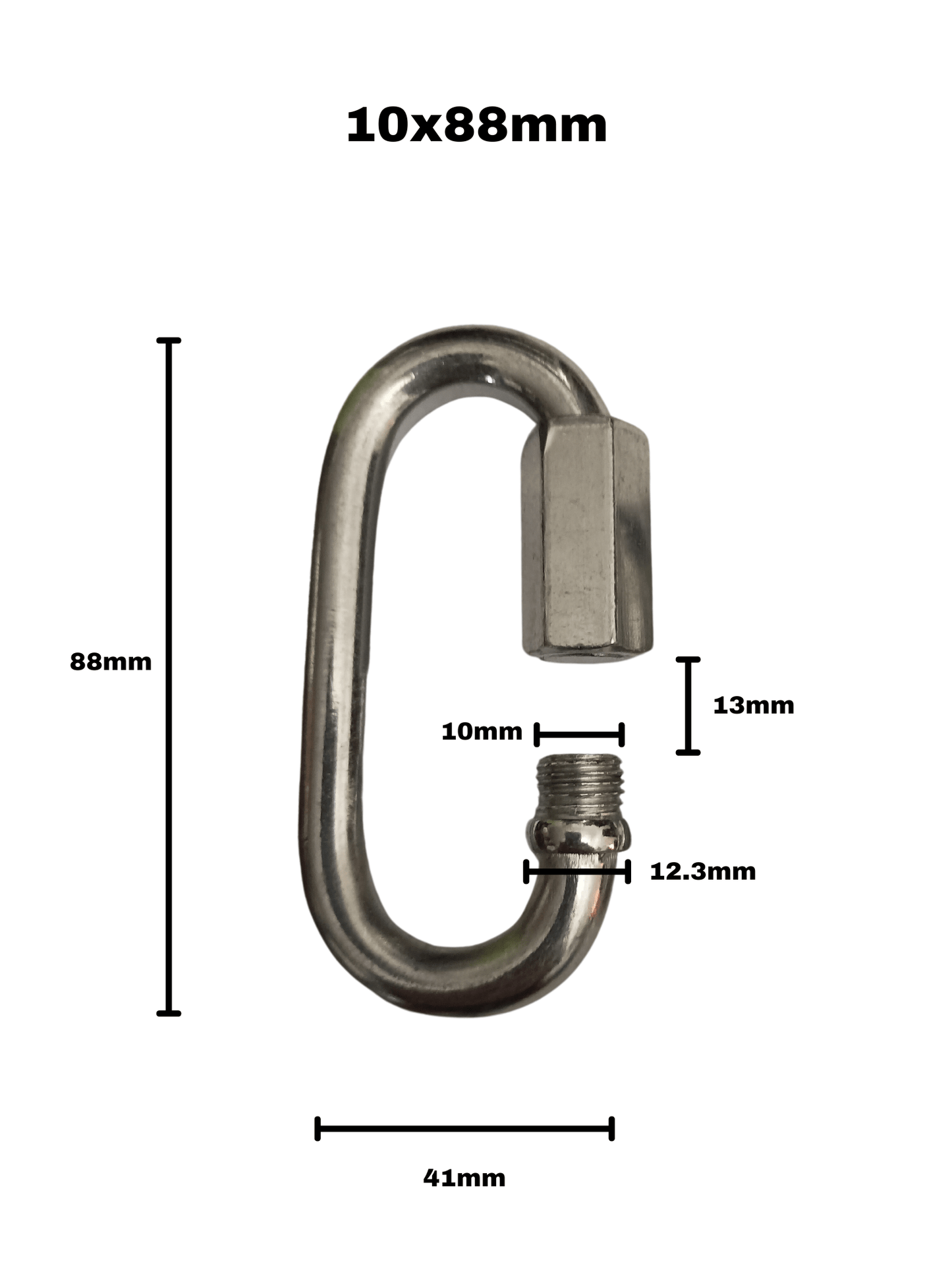 Oval Cable Hooks - With Nut - Steel - Jaguar Fitness