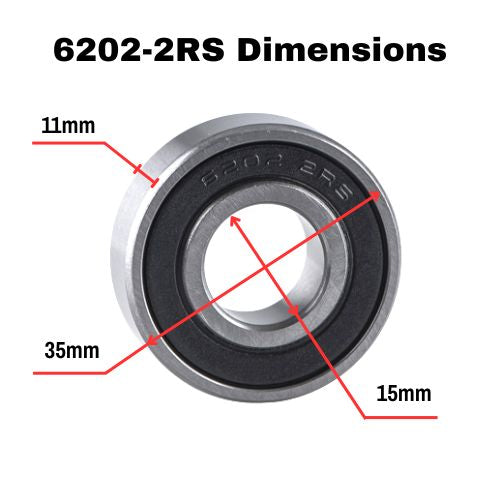 6202-2RS - Deep Groove Ball Bearing