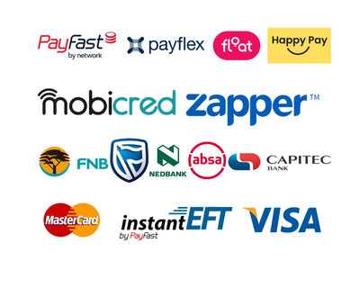 Payment Options Jaguar Fitness - Payfast, Payflex, Float, Happy Pay, VISA, Master Card, EFT