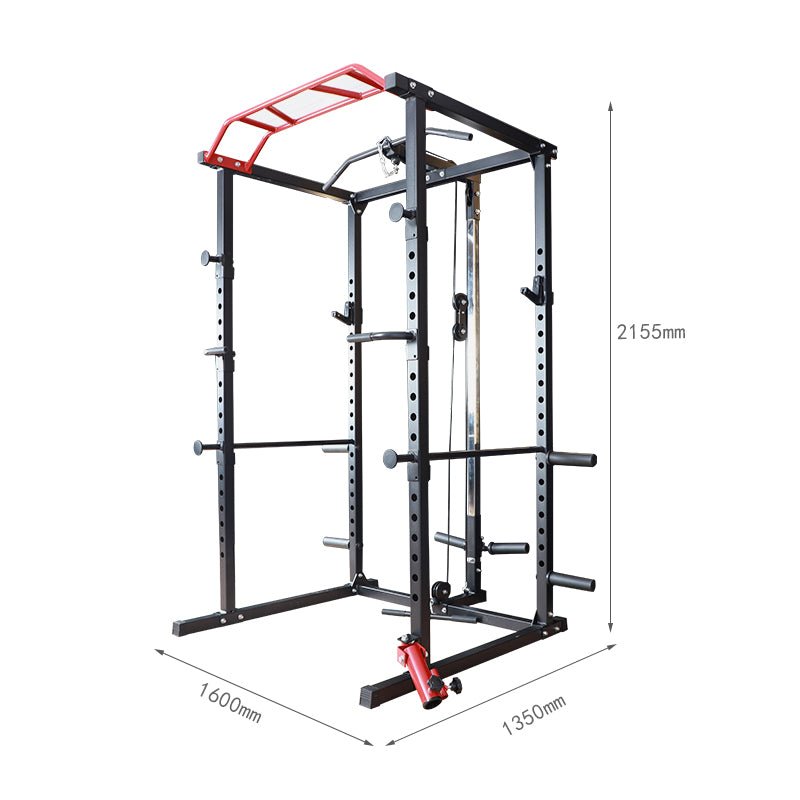 Delux Multipurpose Power Rack - Squat Rack - With High/Low Cable - Jaguar Fitness