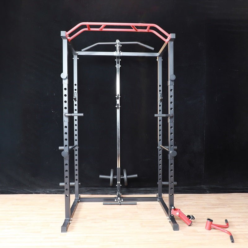 Delux Multipurpose Power Rack - Squat Rack - With High/Low Cable - Jaguar Fitness