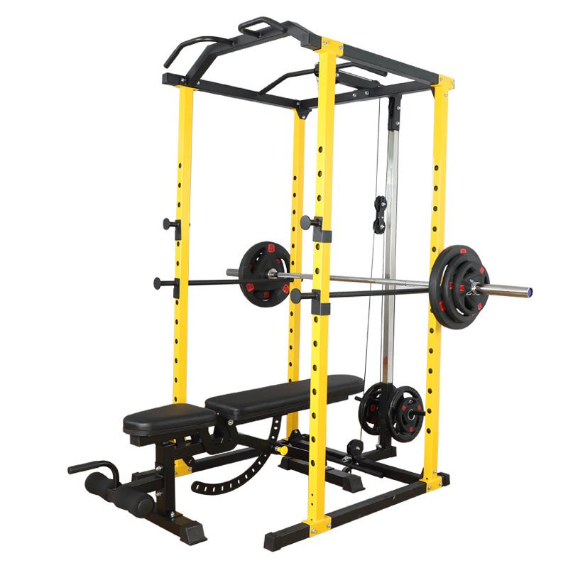 Multipurpose Power Rack - Squat Rack - With High/Low Cable - Jaguar Fitness